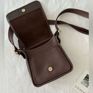 Vintage coach leather satchel side bag